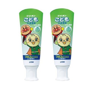 COMBO 2 Tuýt kem đánh răng nuốt được cho bé - LION Nhật Bản