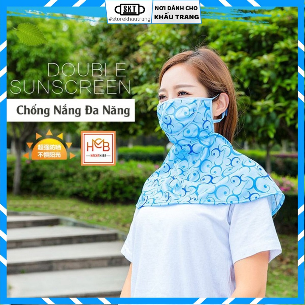 Khăn Choàng Cổ SUNI 360 Vừa Che Mặt Vừa Chống Nắng &amp; Tia UV