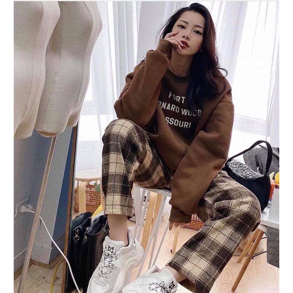 Quần kẻ caro chất kate siêu hot | BigBuy360 - bigbuy360.vn