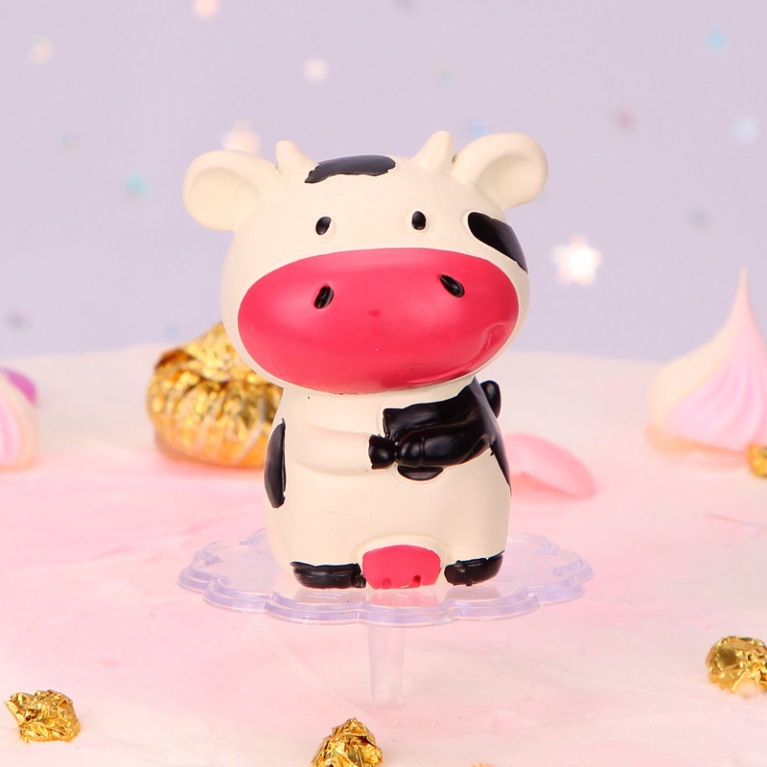 trang trí sinh nhật bánh kem [FREESHIP❤️] bộ 12 con giáp nhựa đẹp