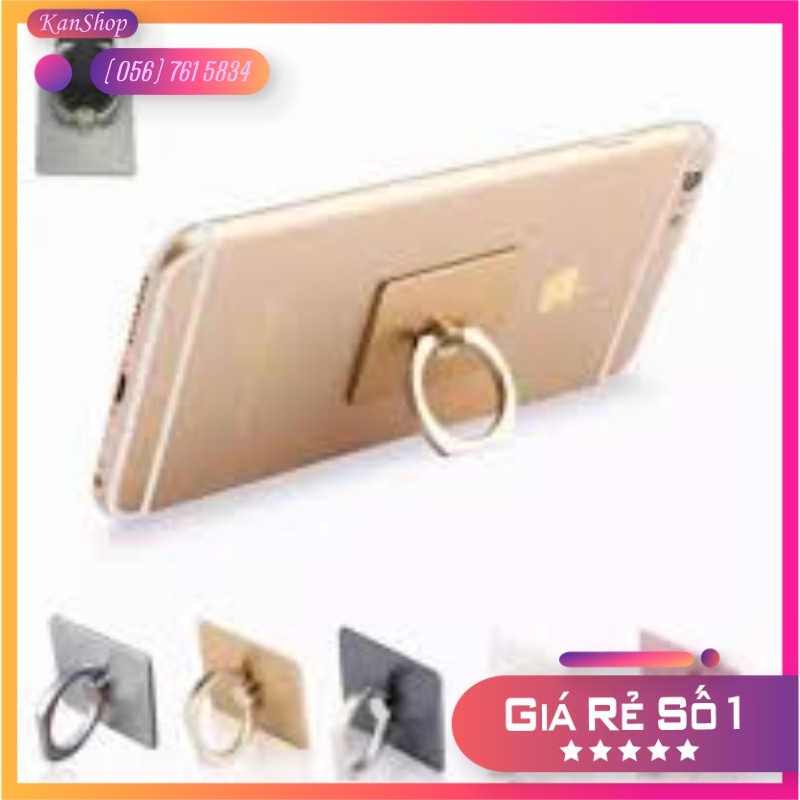 Giá đỡ điện thoại hình nhẫn vuông Trơn Kích thước: 35*30*7mm