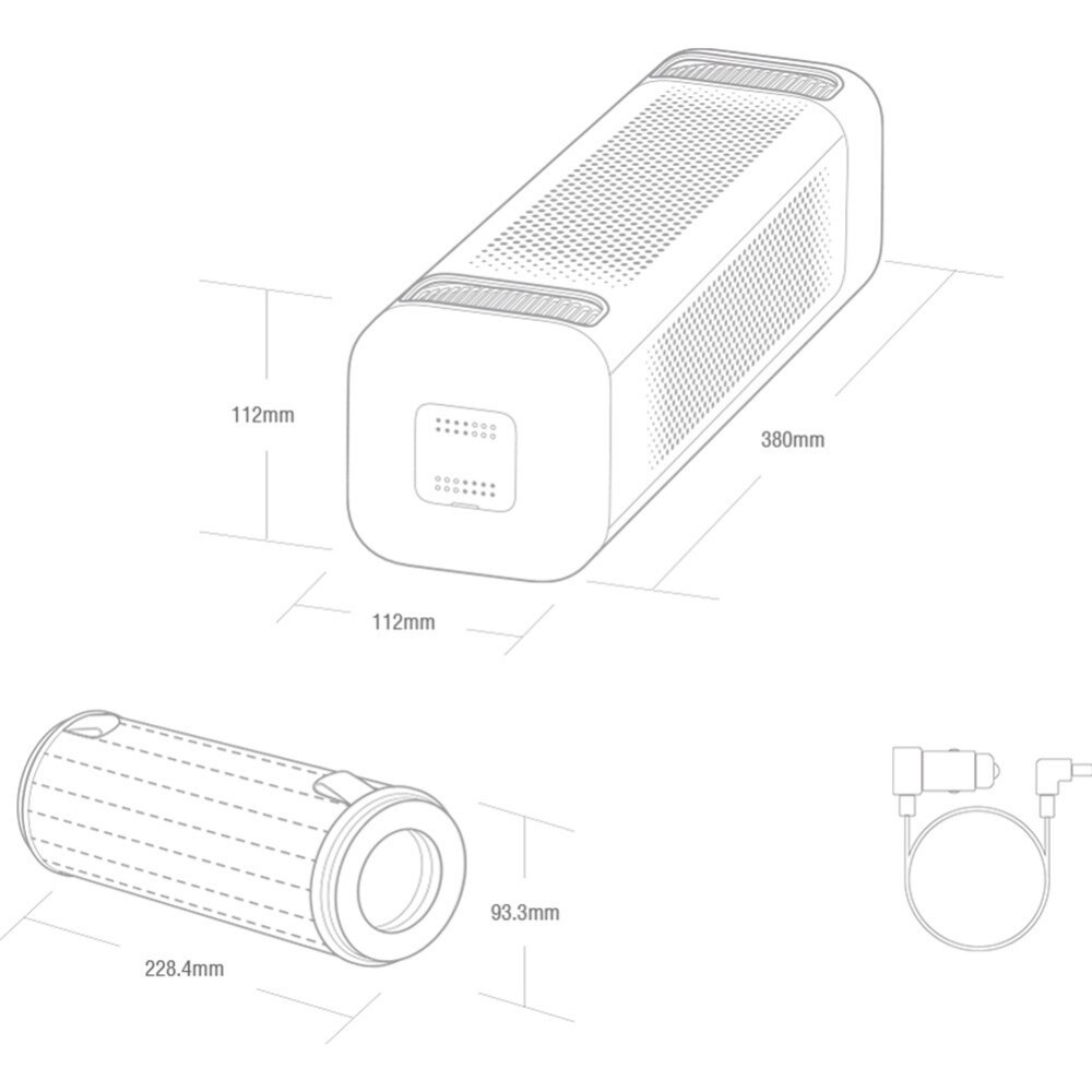 XẢ KHO Máy lọc không khí trên xe hơi Xiaomi Car Air Purifier RẺ BẤT CHẤP