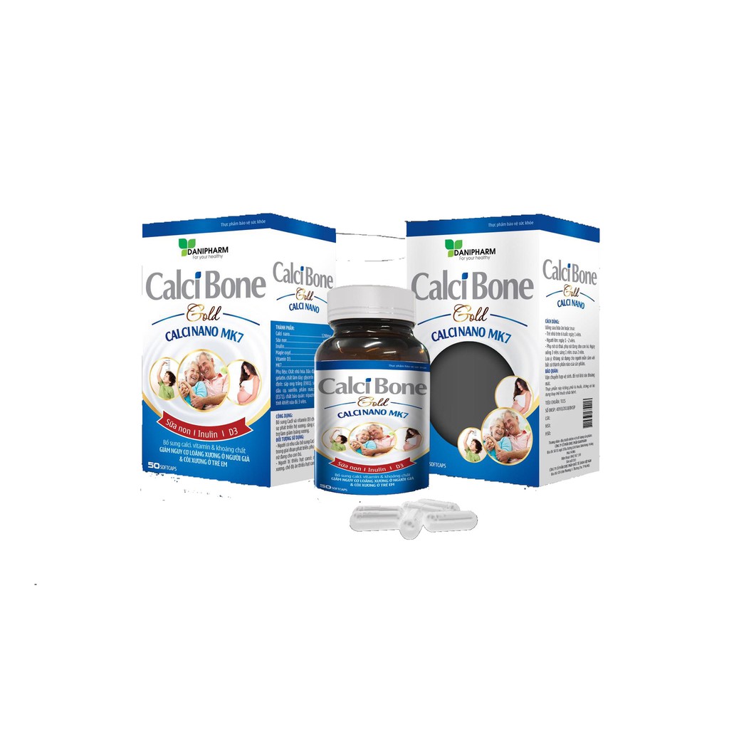 CALCI BONE GOLD - BỔ SUNG CALCI, VITAMIN & KHOÁNG CHẤT - GIẢM NGUY CƠ LOÃNG XƯƠNG  VÀ CÒI XƯƠNG