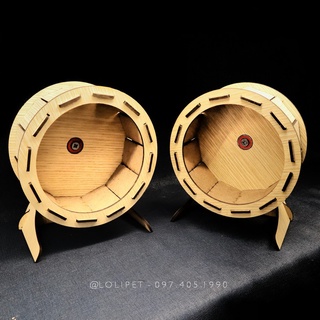 Wheel Hamster Gỗ Diy