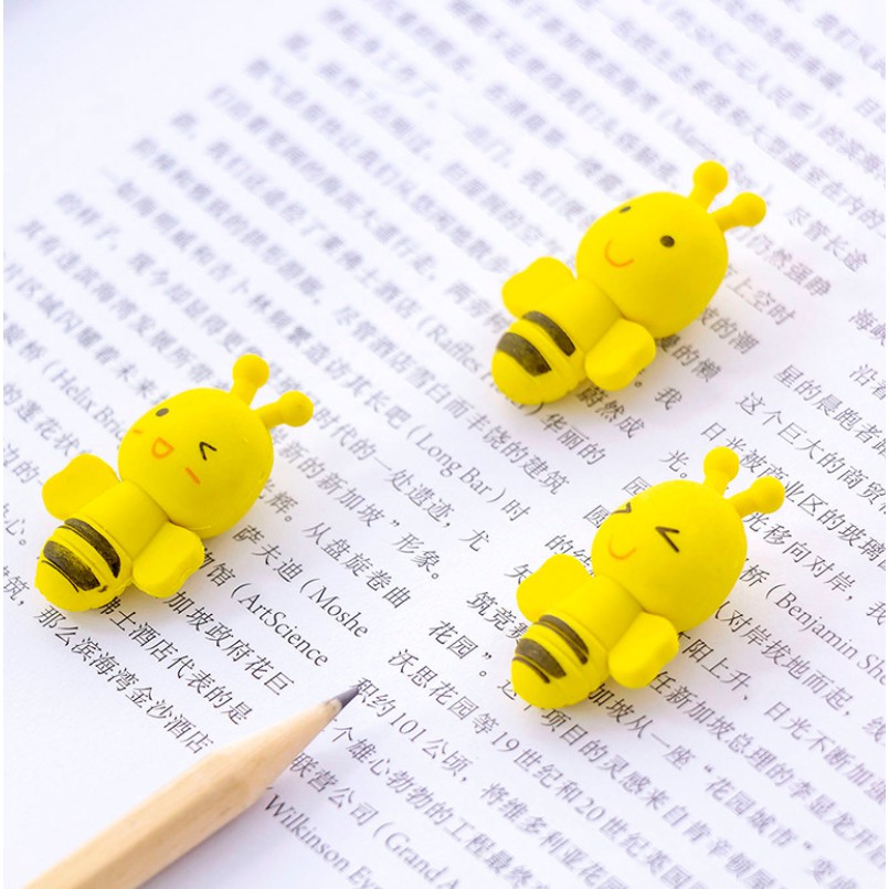 Tẩy con ong_ Tẩy bút chì hình con ong vàng cho bé