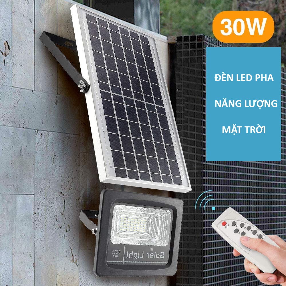 Đèn LED pha năng lượng mặt trời 30W