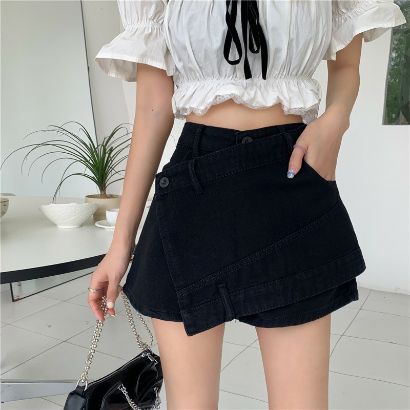 Quần Giả Váy Bò chất Jean Kaki Cao Cấp Hàng Quảng Châu
