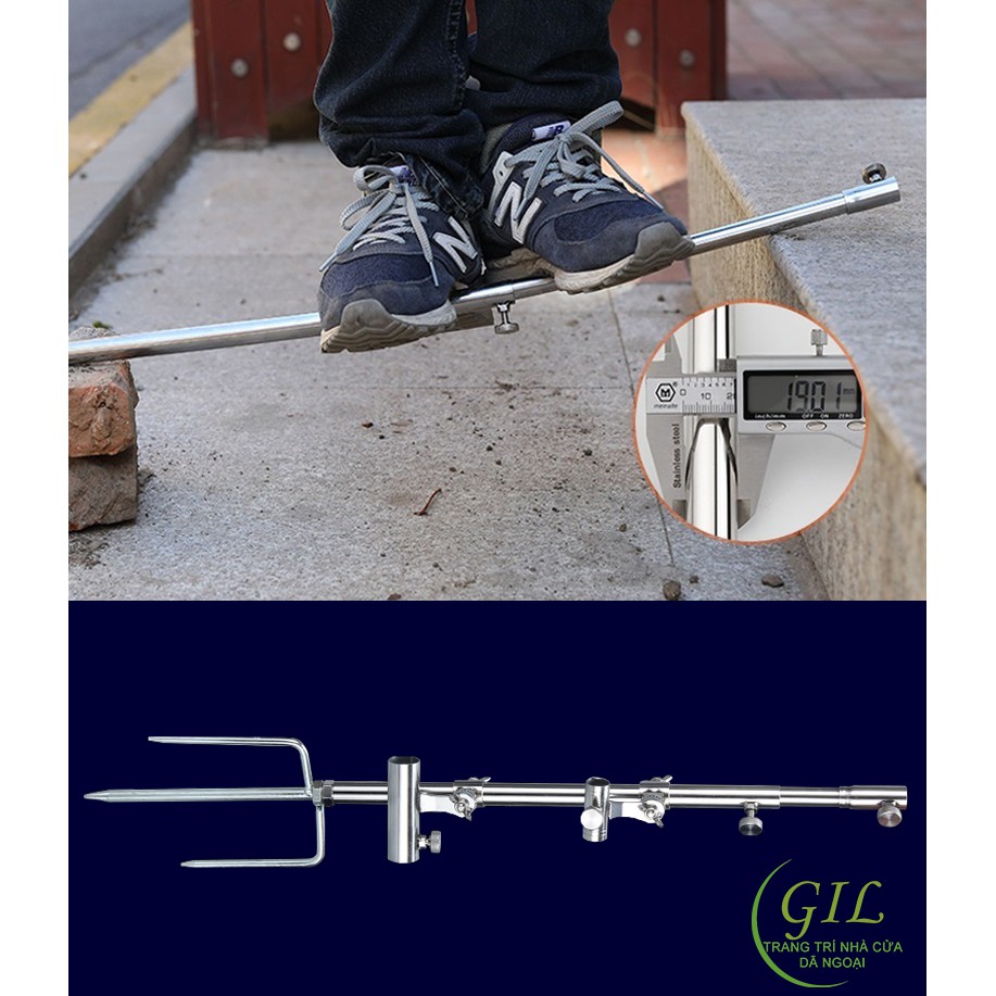 Tháp chống cần câu innox - tháp câu đài đa năng