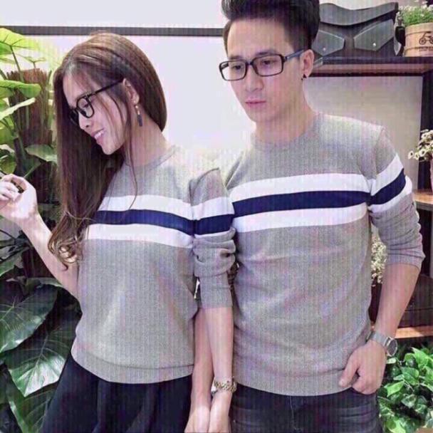 (TRÙM SỈ) Áo Thun Cặp Xám TMFS Cao Cấp