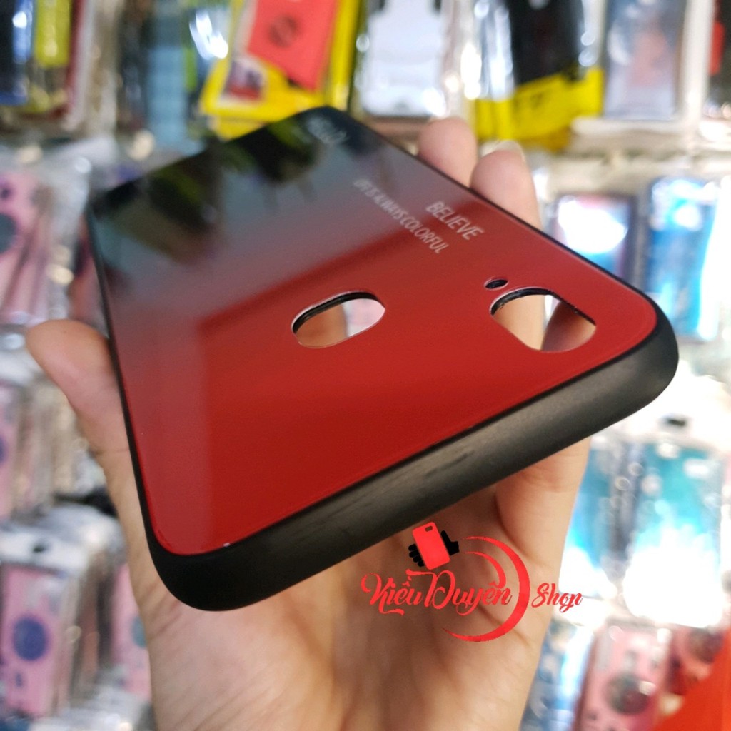 Ốp lưng Vivo V11i,Ốp lưng Kính đa sắc