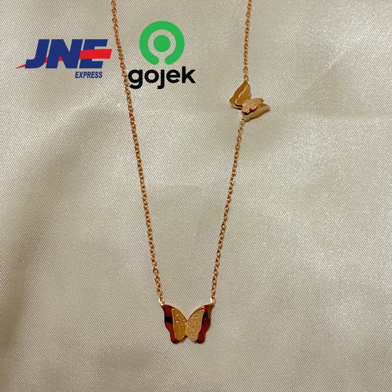 Dây Chuyền Bướm Jolene (Chống Gỉ / Đen) (Hoa Sen Be Bath) || Dbkhoops
