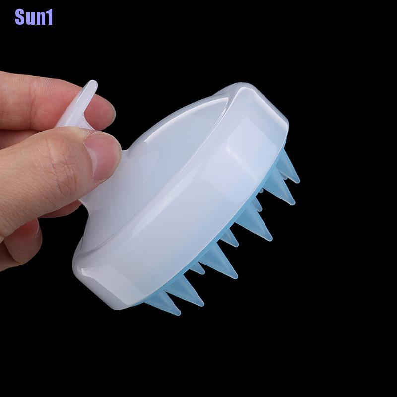 (Hàng Mới Về) Lược Gội Đầu Mát Xa Da Đầu Sun1 Làm Từ silicon Tiện Lợi