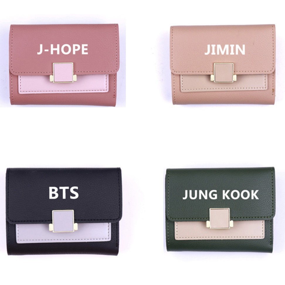 Bóp tiền Bangtan Jungkook Jimin V J-Hope Suga Jin RM