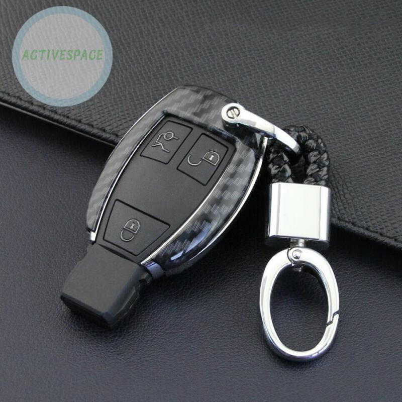 Ốp chìa khóa xe hơi carbon chống bụi cho xe Mercedes W205 W212 X253 W166 X204 X166