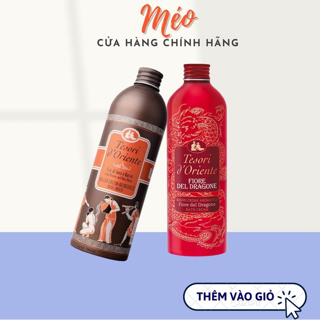 [CHÍNH HÃNG 100%]Sữa Tắm Xích Nước Hoa Tesori D'Oriente_Dòng sữa tắm cao cấp_Hương nước hoa quyến rũ