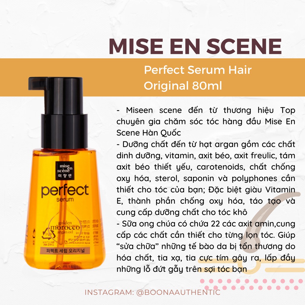 [Missen] Serum dưỡng tóc chứa tinh dầu Argan Oil