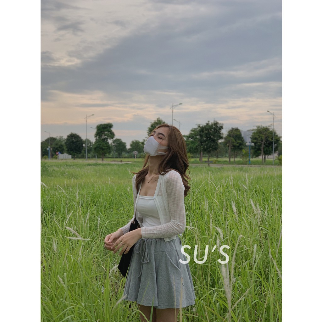 Chân váy trơn xòe da cá lưng chun CV203 SUSTORE