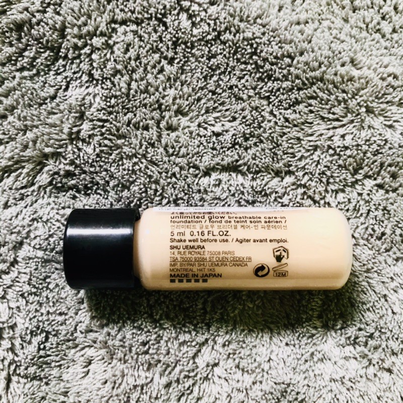 Mini Size-Kem Nền Trang Điểm Dạng Lỏng Shu Uemura Chống Nắng SPF 18 PA+++/ UNLIMITED GLOW BREATHABLE CARE-IN FOUNDATION