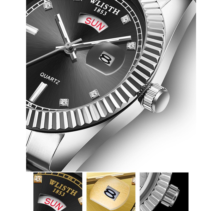 Đồng hồ 💝 Free ship 💝 Giảm 20k khi áp mã [TUIXHN] Đồng Hồ Nam Máy Nhật Dây Thép Không Gỉ WILSTH - DH06 | BigBuy360 - bigbuy360.vn