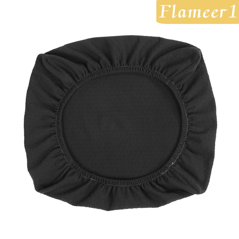 [Flameameer1] Vỏ Bọc Ghế Xoay Phòng Ăn / Văn Phòng Màu Đen Jacquard
