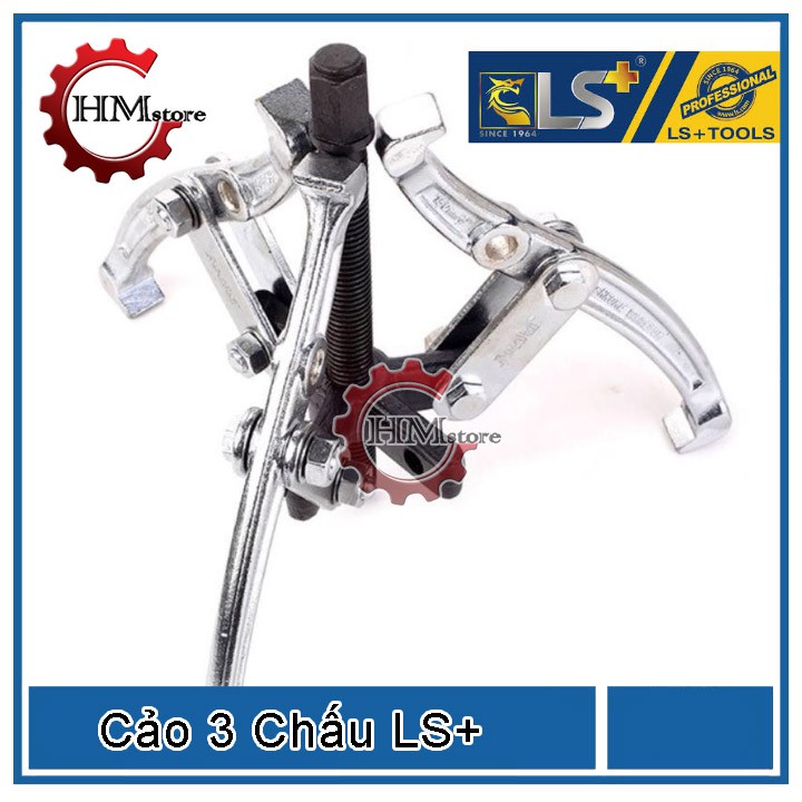 Cảo 3 chân LS+, kích thước 3inch 4inch 6inch - Cảo 3 chấu, cảo bạc đạn, cảo vòng bi, cảo bánh răng