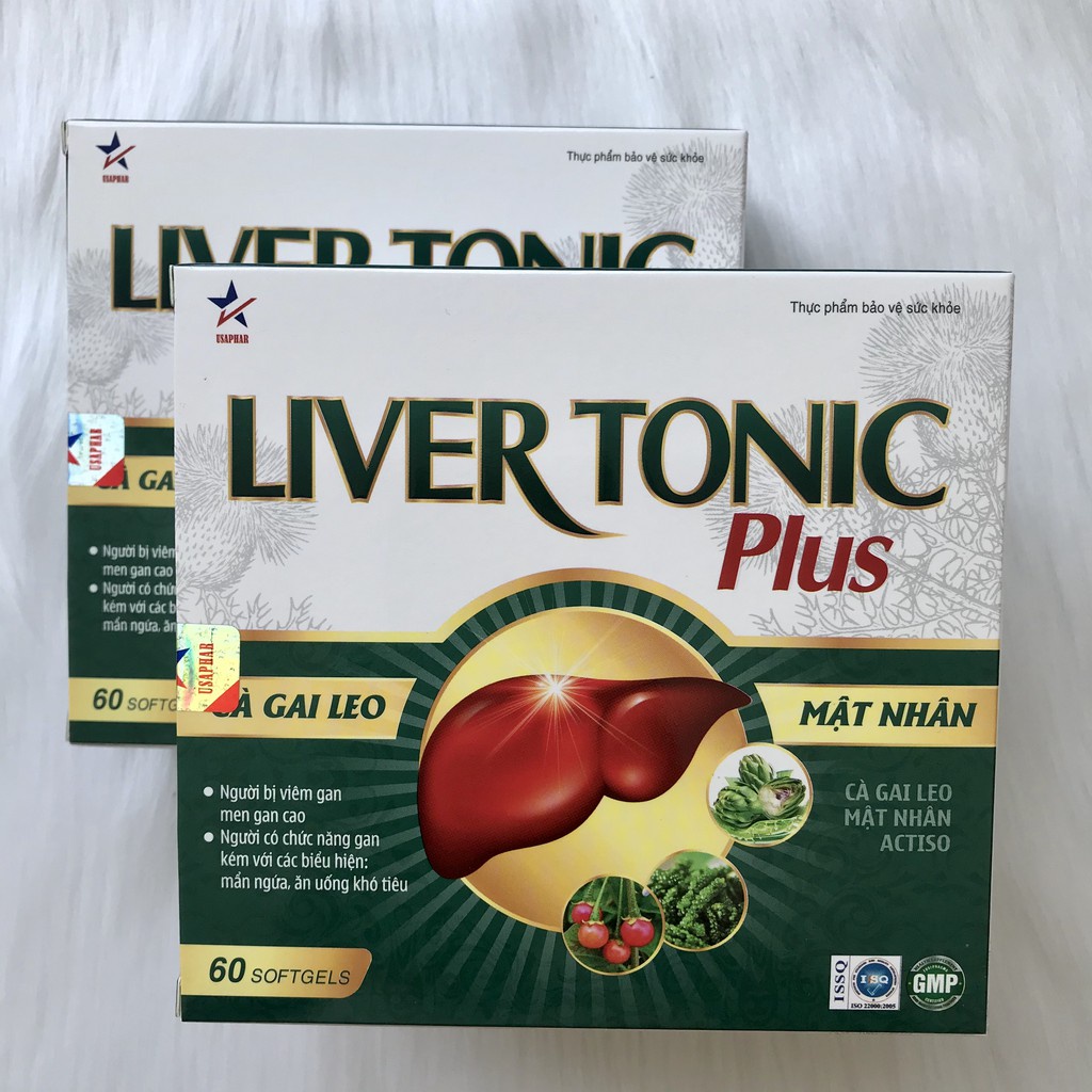 ✔️️️(Chính Hãng) Liver Tonic Plus - Bổ gan, giải độc gan, hỗ trợ hạ men gan (hộp 60 viên)