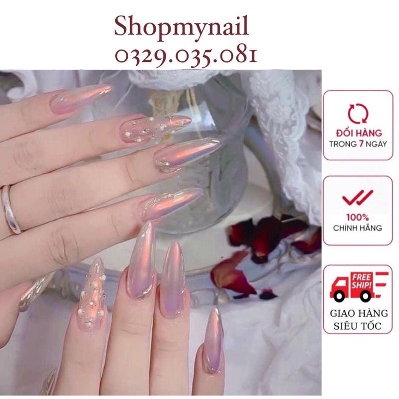 Tráng gương ánh trai tạo hiệu ứng nail hũ 10 gam