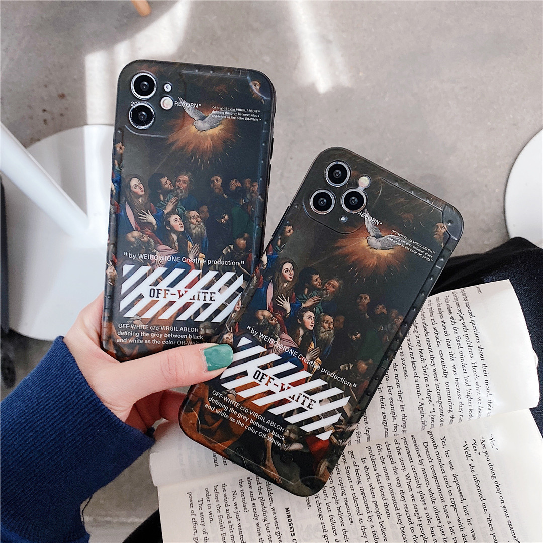 Ốp điện thoại in logo OFF-WHITE thời trang cho Iphone12 Mini 11 Pro Max 7 / 8plus Se2020 X / Xs Xr Xsmax | BigBuy360 - bigbuy360.vn