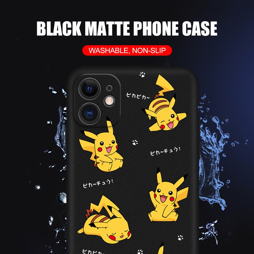 Ốp điện thoại M022 Pikachu thích hợp cho IPHONE 13 12 11 PRO MAX 12 MINI XS MAX XR X XS 6/7/8PLUS 6SPLUS 4 5 6 7