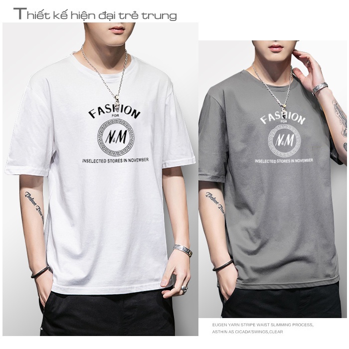 Áo thun nam UNIFUN mã TT52.0 Áo tay lỡ nam form rộng thể thao cộc tay đẹp hè thu dài dáng ngắn tay