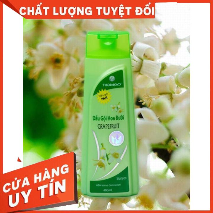 DẦU GỘI VÀ XẢ HOA BƯỞI 2 trong 1  NGĂN NGỪA RỤNG TÓC THORAKAO 400M  - ngăn ngừa rụng kích thích moc toc mượt mà óng ả