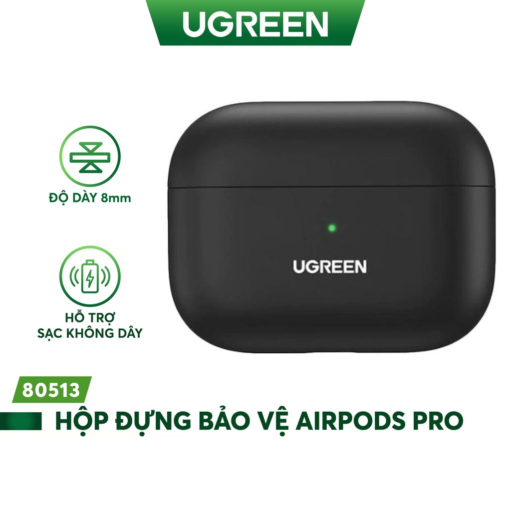 Hộp đựng bảo vệ chuyên dụng cho tai nghe Airpods Pro hỗ trợ sạc dây và không dây UGREEN LP324 80513
