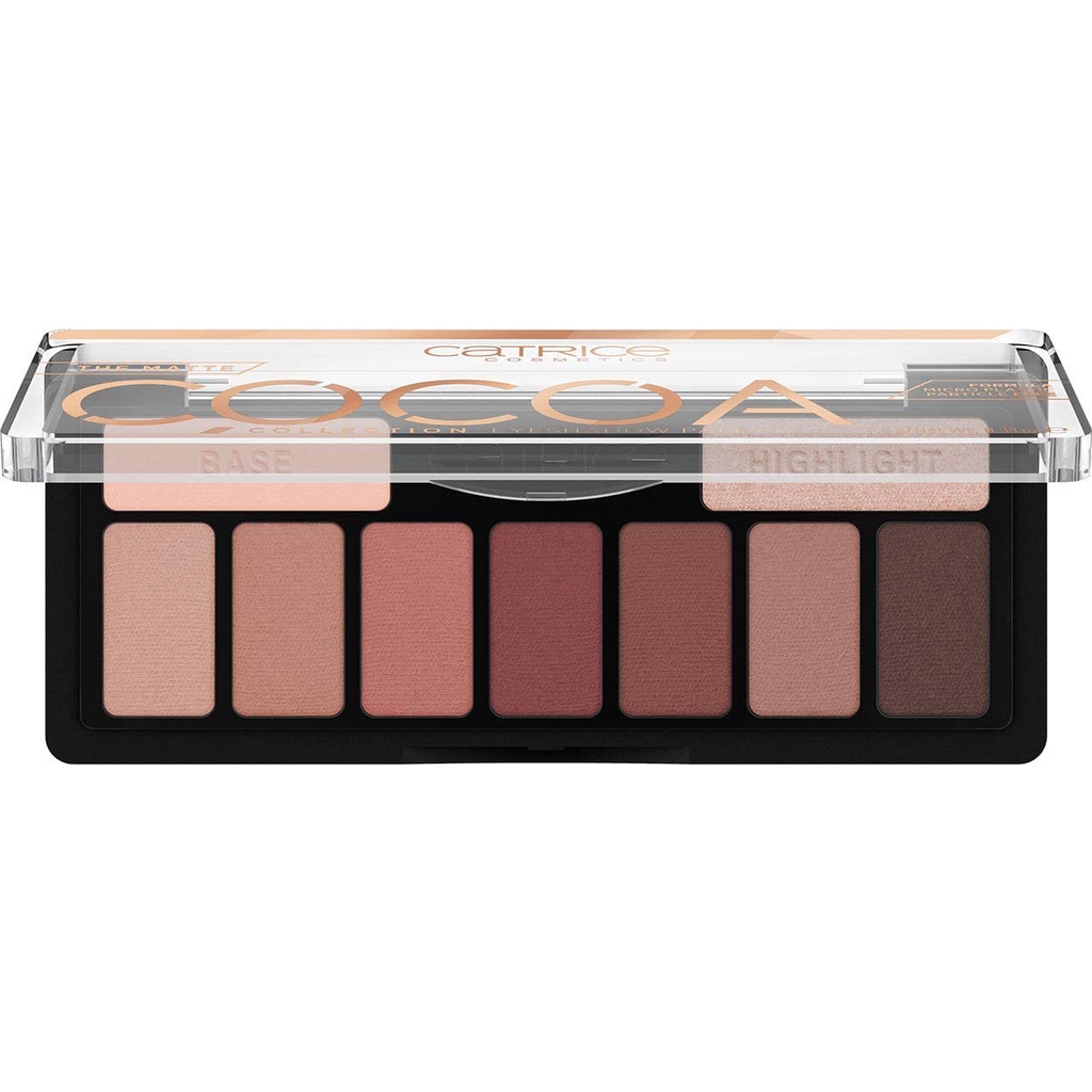 CATRICE Matte Cocoa Bảng Phấn Mắt 9 Màu Sắc Hiệu Ứng Lì / Ánh Nhũ Thiết Kế Vỏ Lấp Lánh Thời Trang