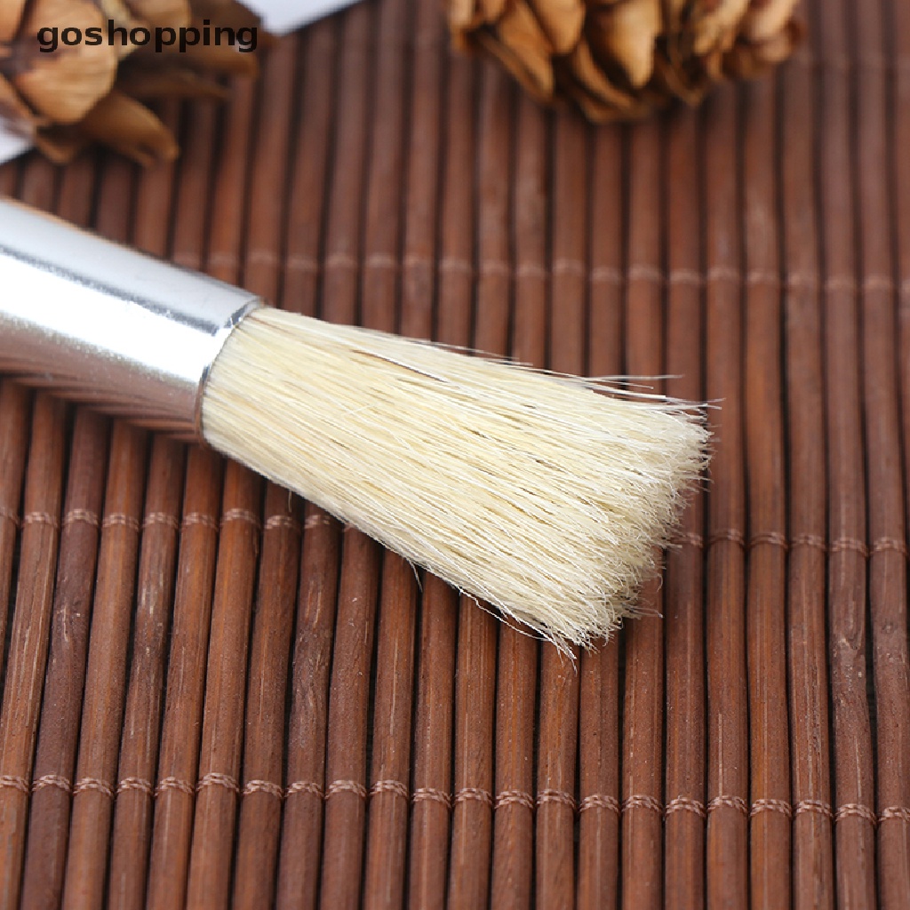 Chổi Quét Bụi Máy Xay Cà Phê Tay Cầm Bằng Gỗ Tự Nhiên