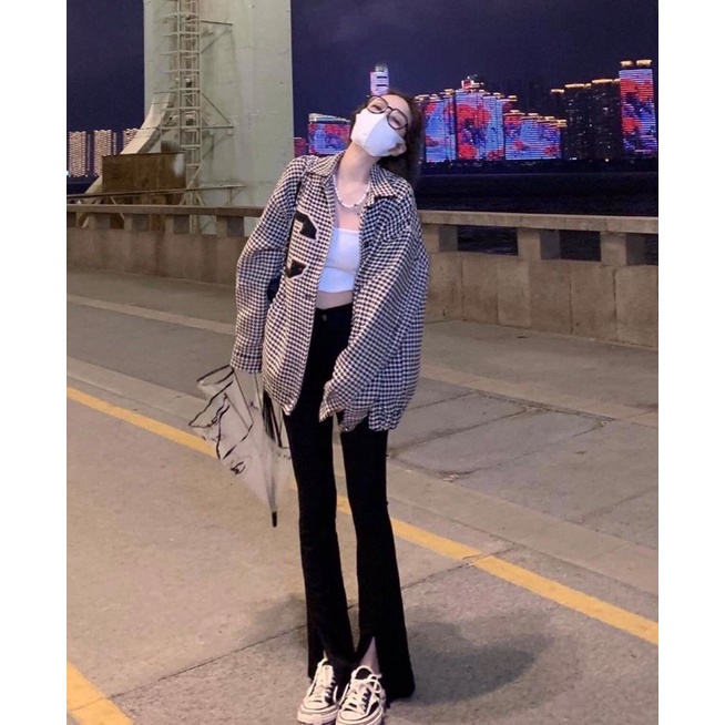 Áo Khoác Jacket Chữ C Unisex [FREESHIP] 🌸 Jacker form rộng tay bồng kiểu hoạ tiết chữ C thêu nổi Ulzzang 🌸 | BigBuy360 - bigbuy360.vn