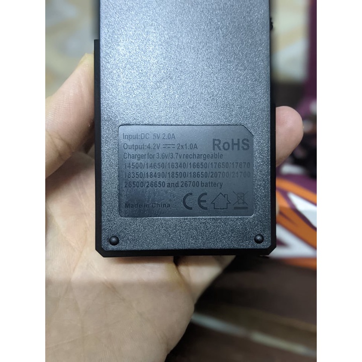 Sạc Pin Cylaid i2 Chính Hãng Sạc Cho Nhiều Loại Pin 26650/21700/20700/18650/18500/18350/17670/16340/14500/10440...