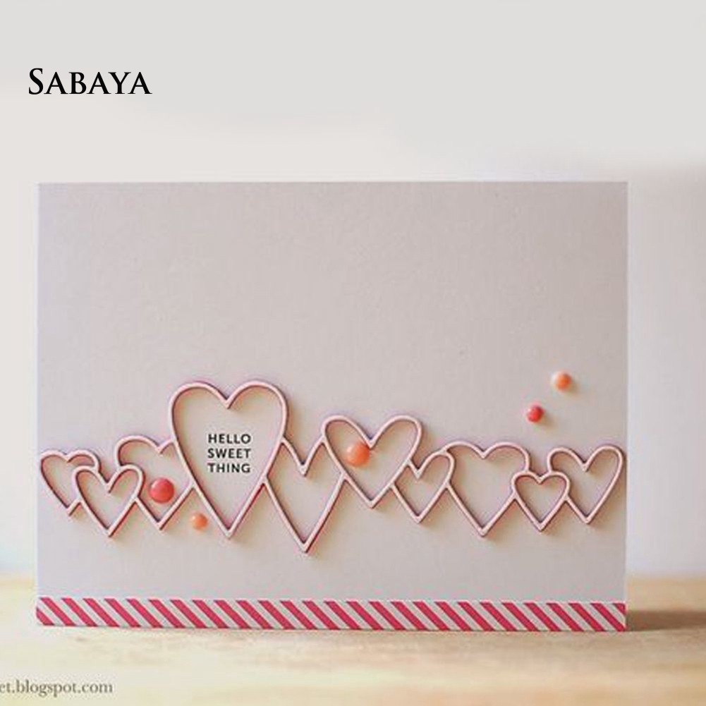 Khuôn cắt giấy kim loại hình trái tim sáng tạo