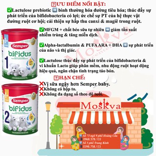 SỮA SEMPER BIFIDUS 400g CỦA Nga