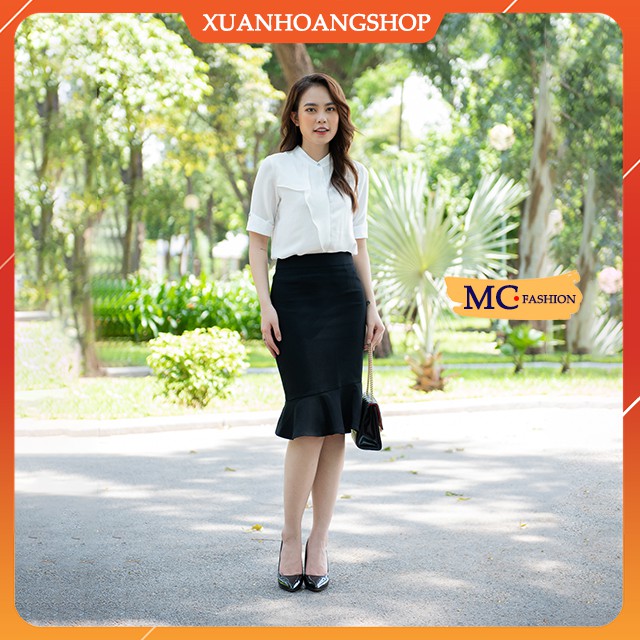 Chân Váy Đuôi Cá Mc Fashion, Kiểu Dáng Nữ Công Sở, Dài Qua Gối, Lưng Cạp Cao, Màu Đen, Cv0391 | BigBuy360 - bigbuy360.vn