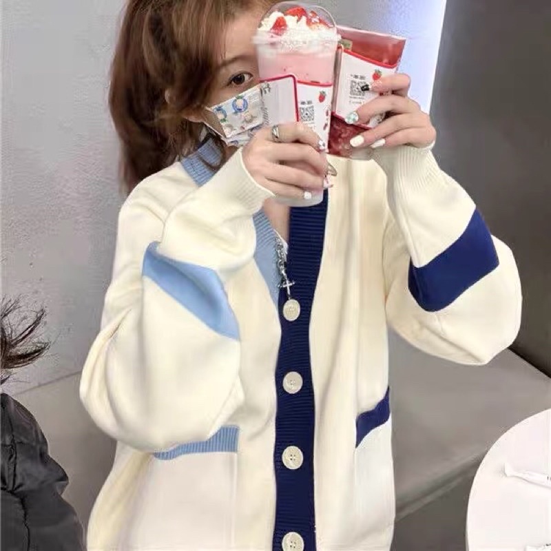 Áo len cardigan dệt kim áo khoác phụ nữ