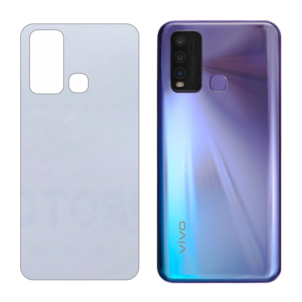 Miếng Dán Lưng Vivo Y50/Y30 Decal Trong Nhám Chống Vân Tay