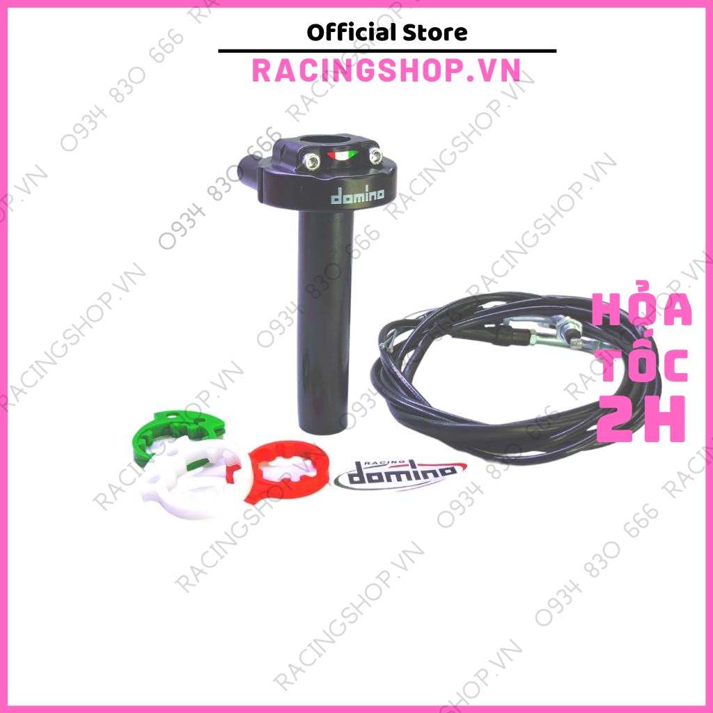 Cùm tăng tốc domino 2 dây ga cao cấp cho xe máy sirius wave exciter vario winner satria sonic vision sh RACINGSHOPVN