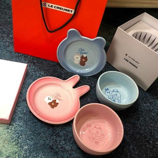 Bộ đồ ăn Le Creuset * LINE FRIENDS siêu đáng iu