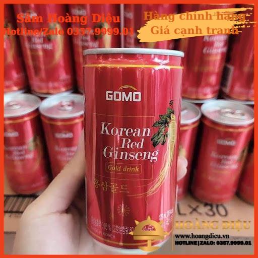Sâm Hoàng Diệu - Nước sâm lon Hàn Quốc GOMO 75ml x 30 lon/ thùng