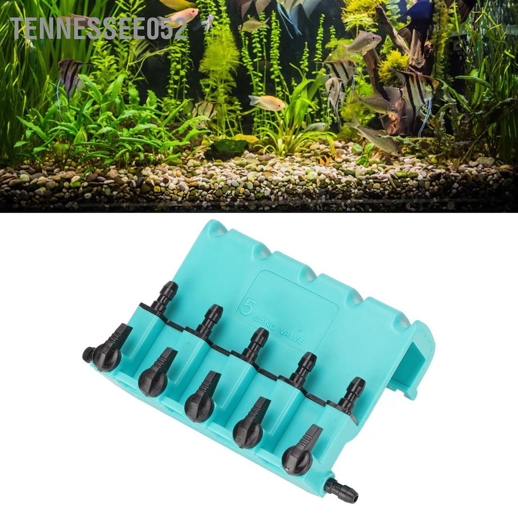 Tennessee052 5 Way Aquarium Kiểm tra không khí soát dòng chảy Van Swtich chống thấm nước Phụ kiện bể cá cho Bể