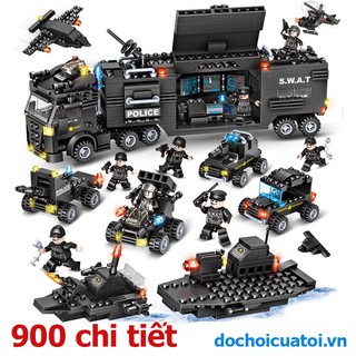 [ Sẵn hàng] Bộ xếp hình lắp ráp LEGO Đội Cảnh sát đặc nhiệm SWAT POLICE 750 chi tiết - may29th.shop
