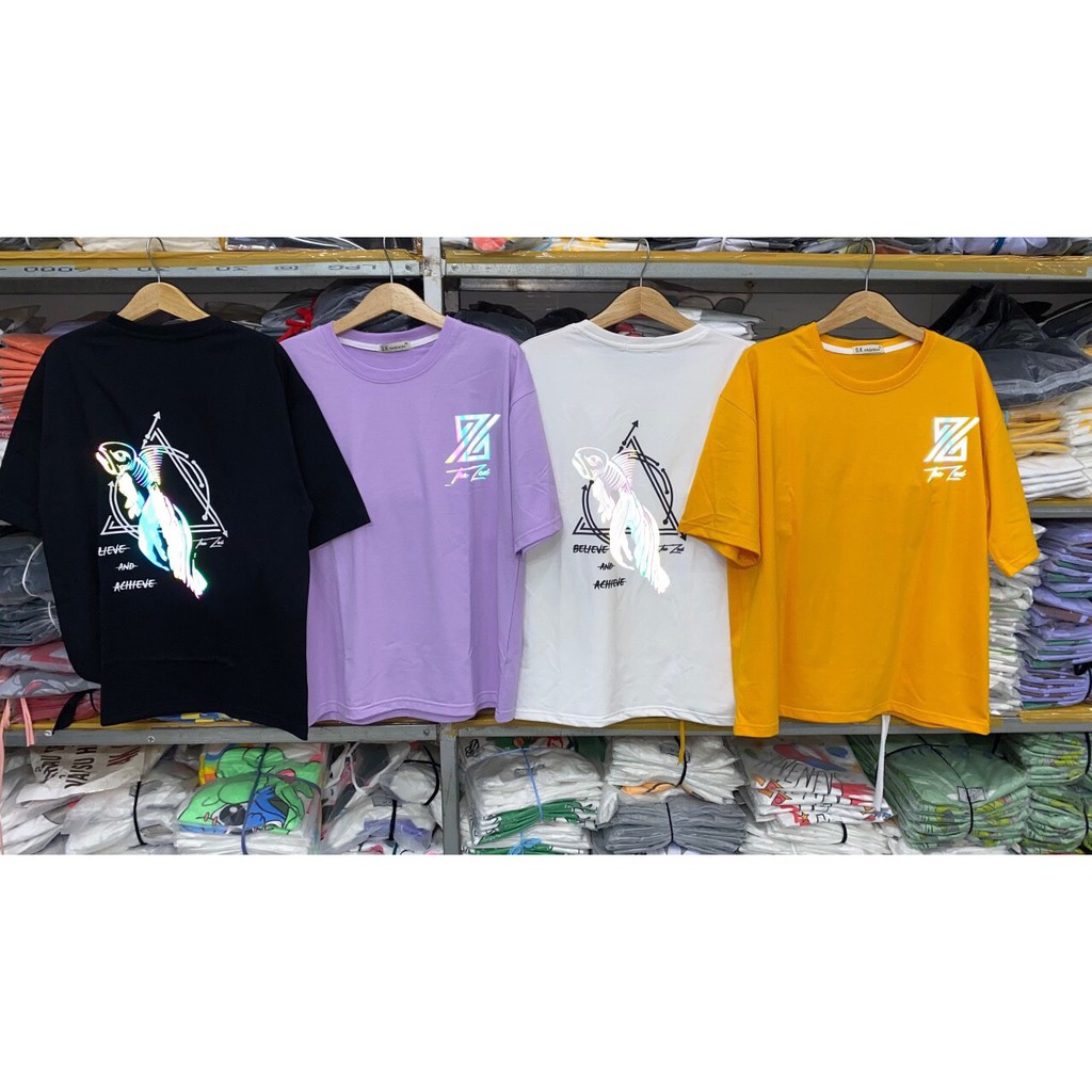 &lt; FREESHIP &gt; Áo thun phản quang 7 màu vải thun cotton mềm mịn siêu hot