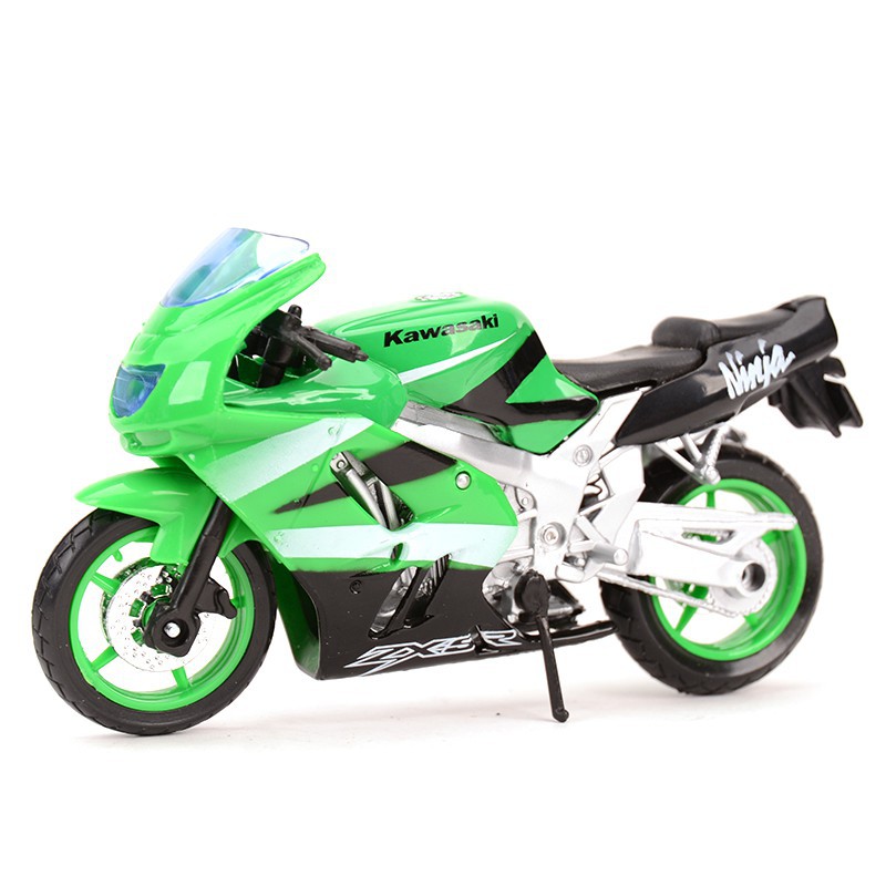 MAISTO Mô hình xe mô tô Kawasaki H2 R Ninja ZX-10R 12R 14R 9R Z1000 KX 250F tỉ lệ 1:18