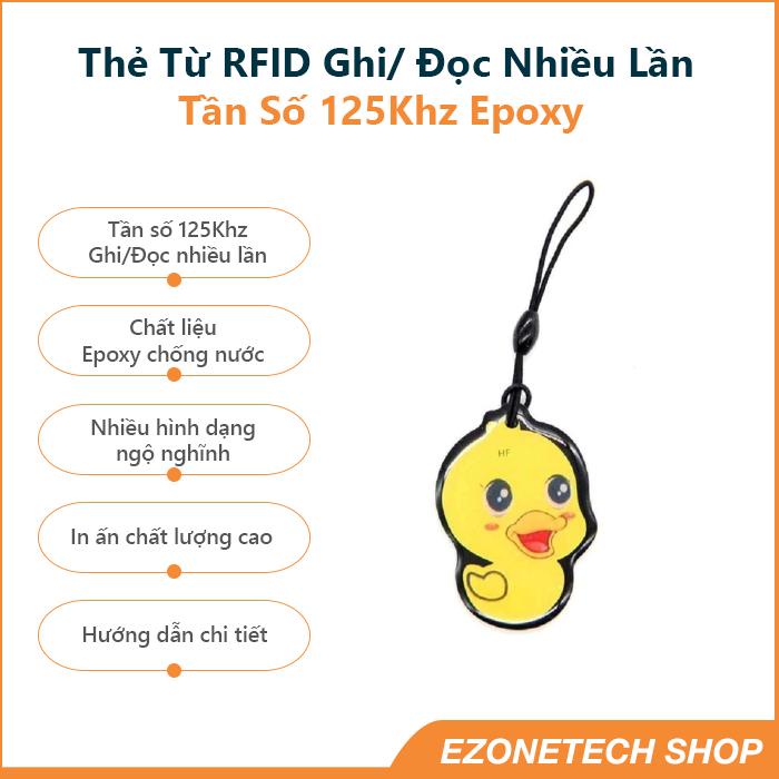 Thẻ Từ Tần Số 125Khz Chép Được Nhiều Lần Dạng Epoxy Hình Ngộ Nghĩnh- EZoneTech