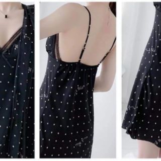 Combo váy ngủ chấm bi